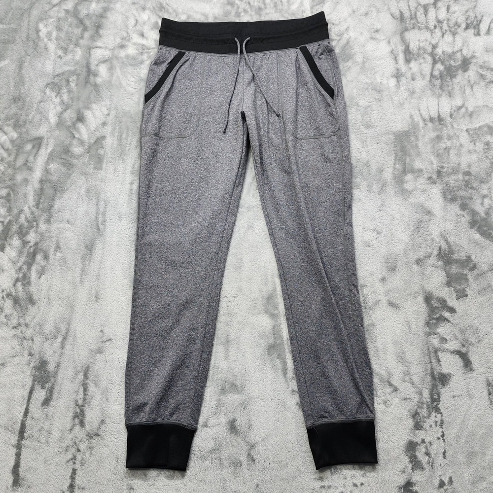 FREE2B by Free Country Pants Womens M Heathered Gray Black Pull On Jogger Casual